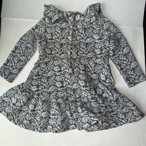 Janie and Jack Black and White Floral Dress